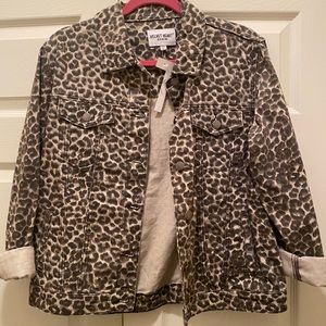 Cheetah denim jacket